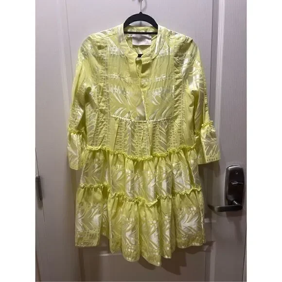 KASAI SIFNOS RUFFLE DRESS | ORANGE/PINK - Picture 2 of 5